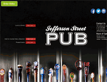 Tablet Screenshot of jeffersonstreetpub.com